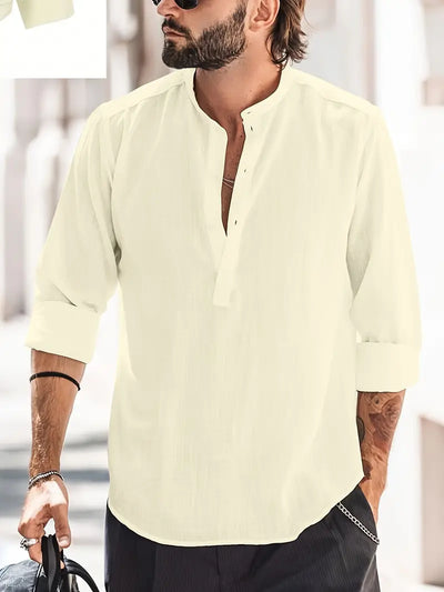 Variant image for Hugo Linen Shirt – Classic Design, Breathable-25