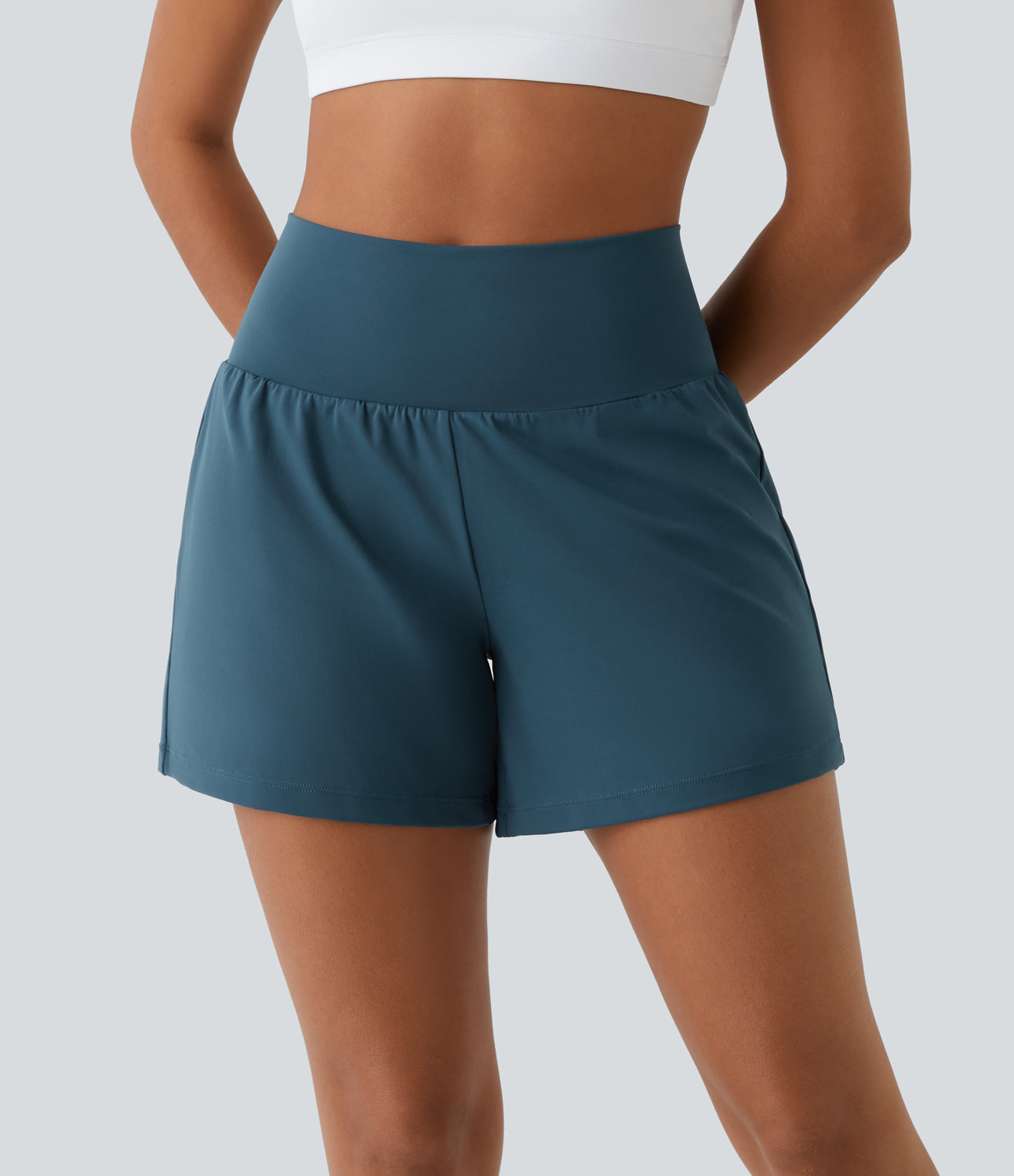 Margarethe Yoga Shorts - 2-i-1 Design, Høj Talje, Åndbart Stof-5