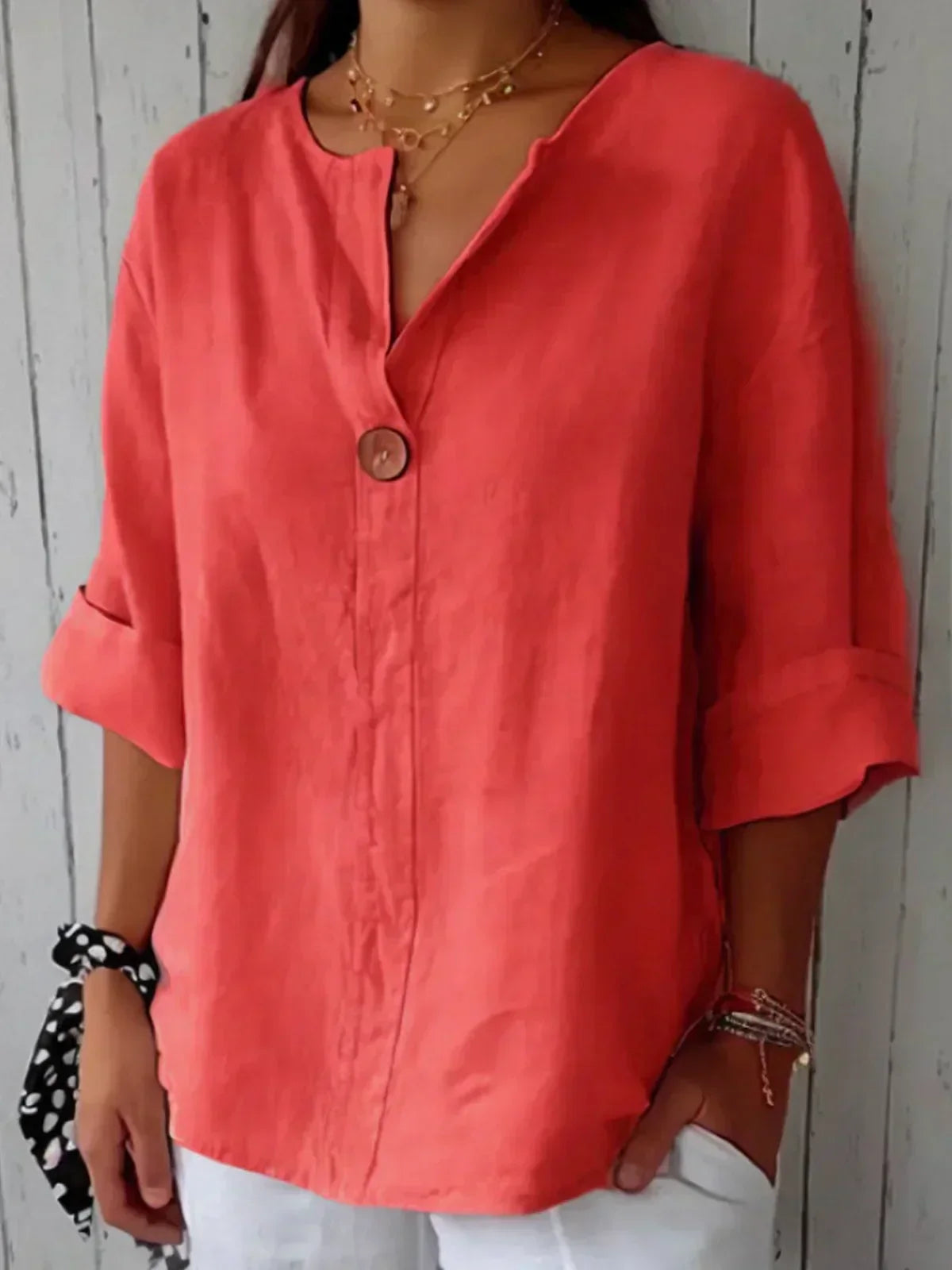 Annika | Stilfuld bluse med V-hals