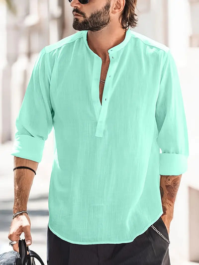 Hugo Linen Shirt – Classic Design, Breathable-2