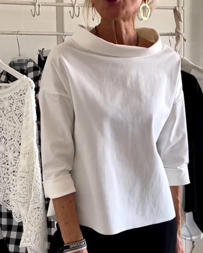 Variant image for Sofia Elegant Top til Kvinder – Åndbart Design, Høj Krave-1