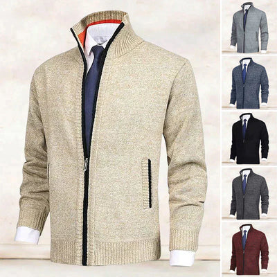 Carl | Cardigan med høj krave