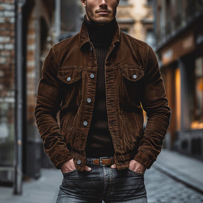 Laurits | Vintage fløjlsjakke med revers