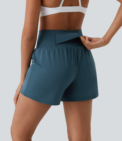Margarethe Yoga Shorts - 2-i-1 Design, Høj Talje, Åndbart Stof-3