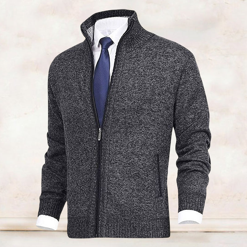 Carl | Cardigan med høj krave