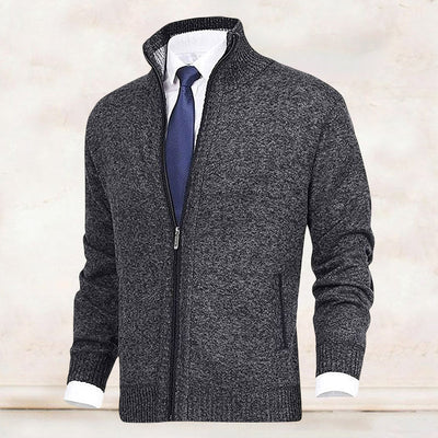 Carl | Cardigan med høj krave