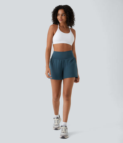 Margarethe Yoga Shorts - 2-i-1 Design, Høj Talje, Åndbart Stof-2