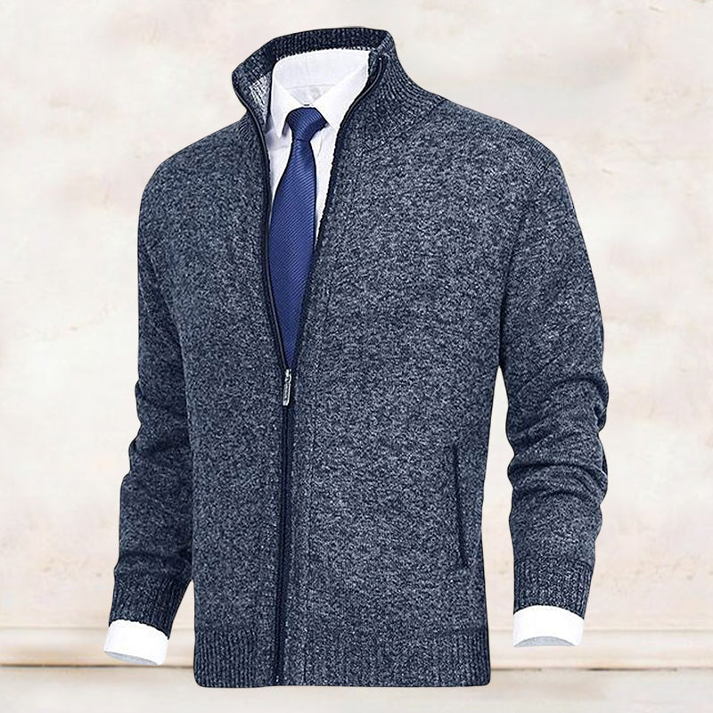 Carl | Cardigan med høj krave