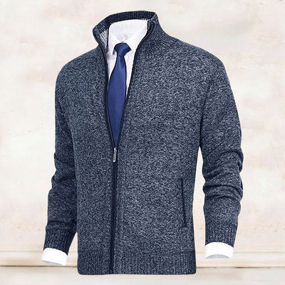 Carl | Cardigan med høj krave