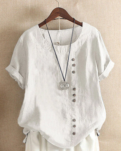 Variant image for Colorful Women's Short Sleeve Blouse – Comfortable, Elegant Design-9