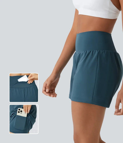 Variant image for Margarethe Yoga Shorts - 2-i-1 Design, Høj Talje, Åndbart Stof-1