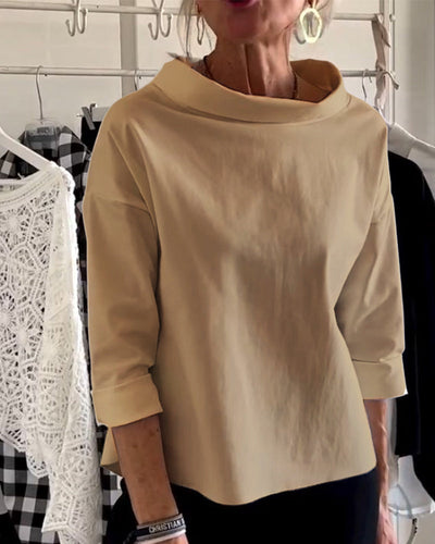 Variant image for Sofia Elegant Top til Kvinder – Åndbart Design, Høj Krave-31