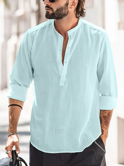 Variant image for Hugo Linen Shirt – Classic Design, Breathable-1