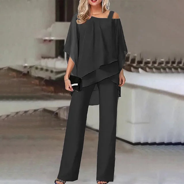 Variant image for Barbara | Buksedragt Dame - Elegant Polyester, Hvid til Fest-1