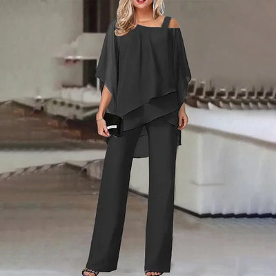 Variant image for Barbara | Buksedragt Dame - Elegant Polyester, Hvid til Fest-1