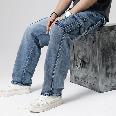 Benjamin | Denim cargo-bukser