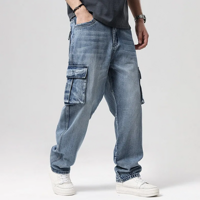 Benjamin | Denim cargo-bukser