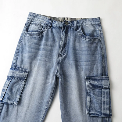 Benjamin | Denim cargo-bukser