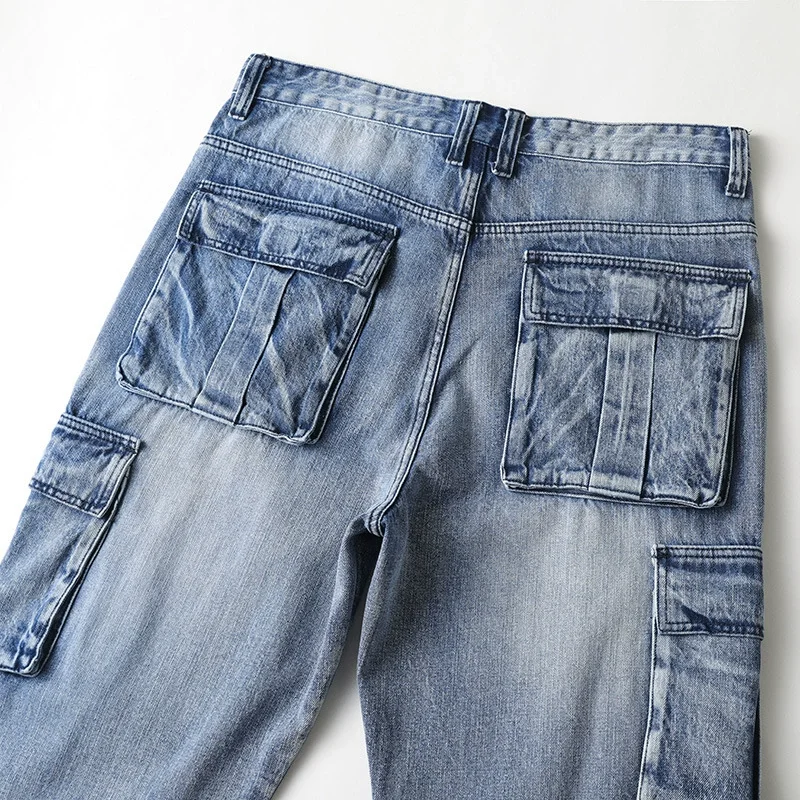 Benjamin | Denim cargo-bukser