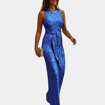 Stine | Elegant stil glitter jumpsuit