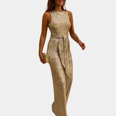 Stine | Elegant stil glitter jumpsuit