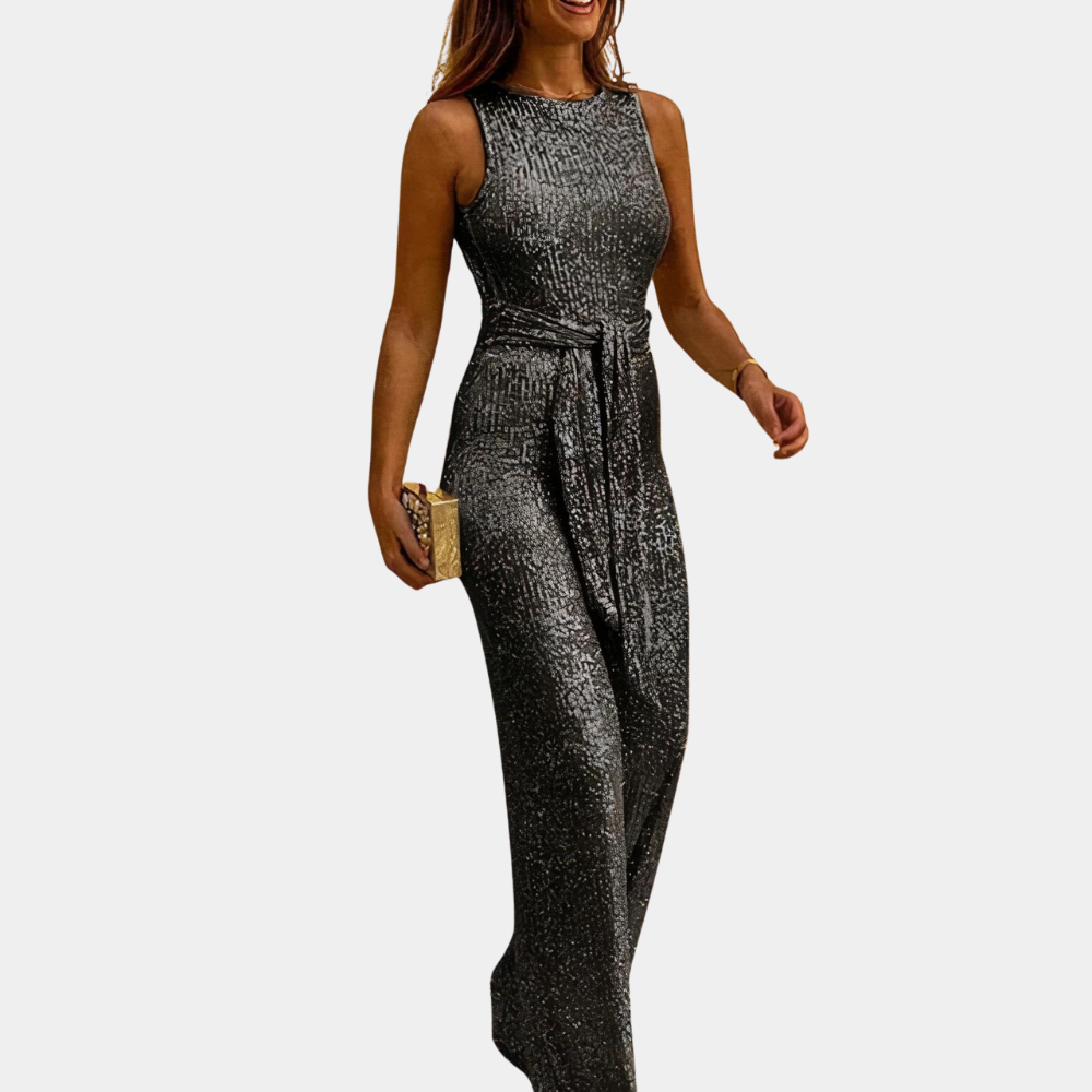 Stine | Elegant stil glitter jumpsuit