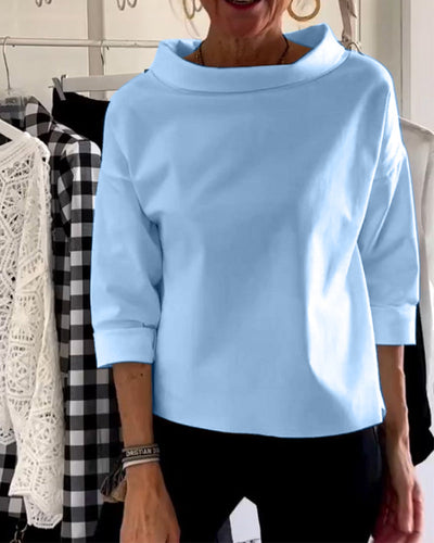 Variant image for Sofia Elegant Top til Kvinder – Åndbart Design, Høj Krave-7
