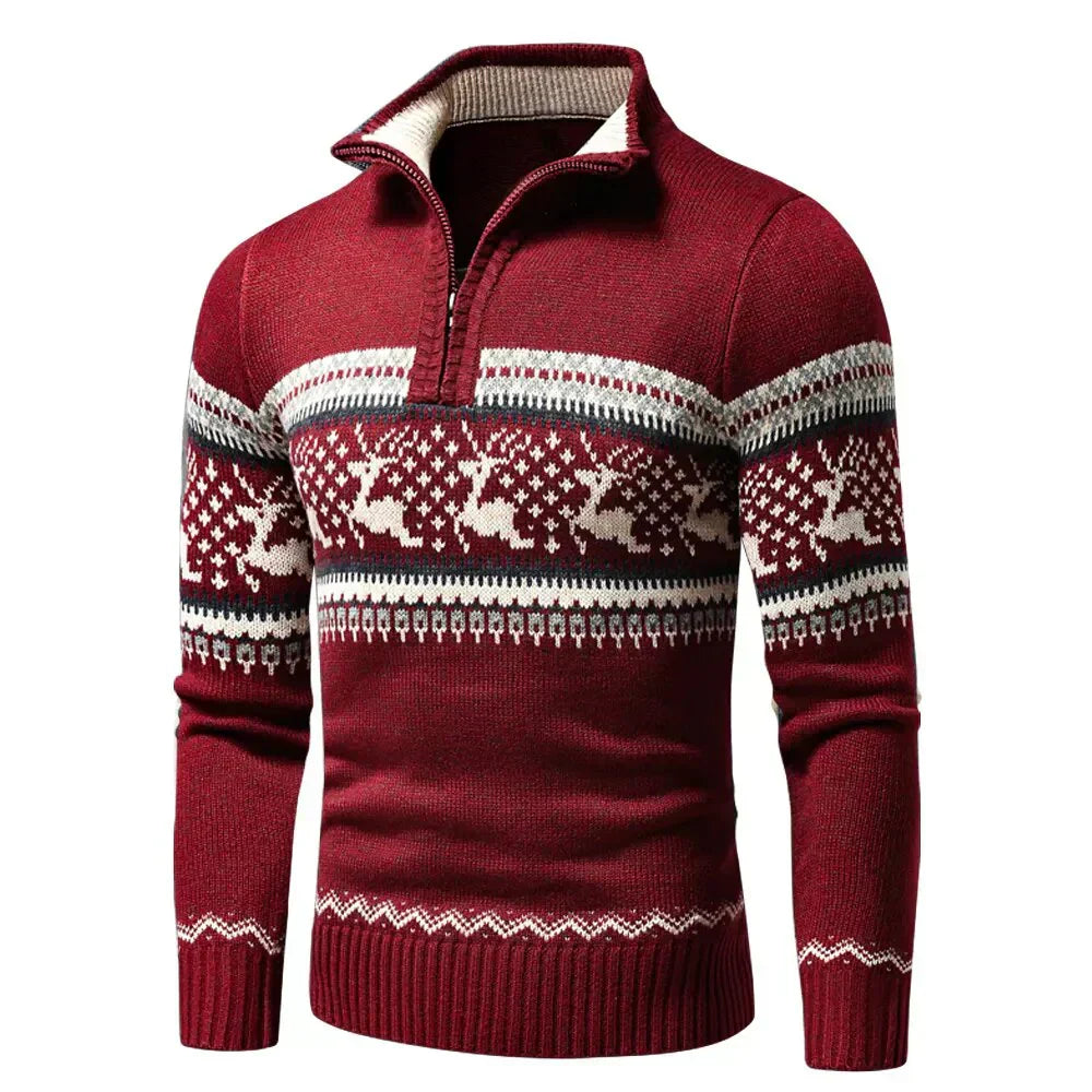 Vilius | Jersey de Navidad con cremallera