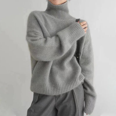 Nora | Behagelig rullekravesweater