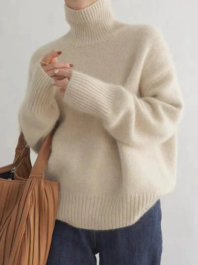 Nora | Behagelig rullekravesweater