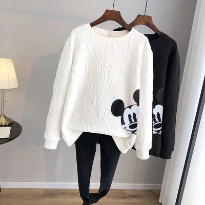 Linnea | Løs trøje med Mickey Mouse-print