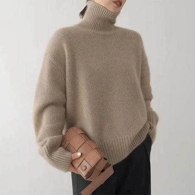 Nora | Behagelig rullekravesweater