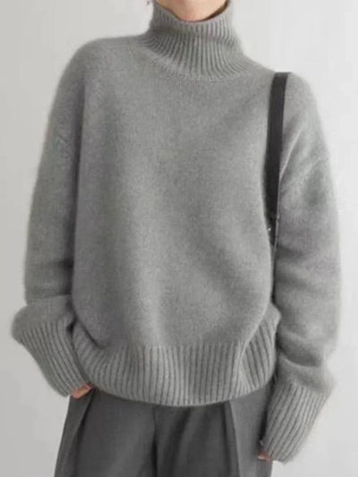 Nora | Behagelig rullekravesweater