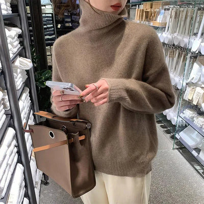 Nora | Behagelig rullekravesweater
