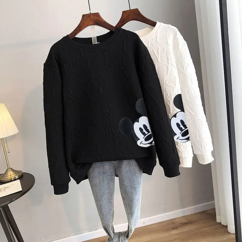 Linnea | Løs trøje med Mickey Mouse-print
