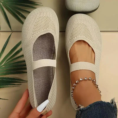 Variant image for Nyxara Slippers - Let Strikket Stof, Skridsikker Gummi-47