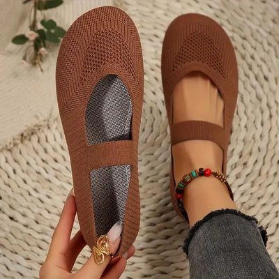 Variant image for Nyxara Slippers - Let Strikket Stof, Skridsikker Gummi-9