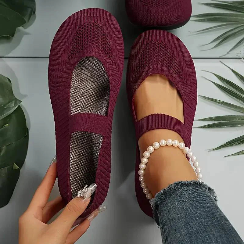 Variant image for Nyxara Slippers - Let Strikket Stof, Skridsikker Gummi-25