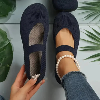 Variant image for Nyxara Slippers - Let Strikket Stof, Skridsikker Gummi-33