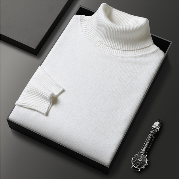 Variant image for Herre Cashmere Turtleneck Sweater – Blød Kvalitet, Elegant Trøje til Mænd-43