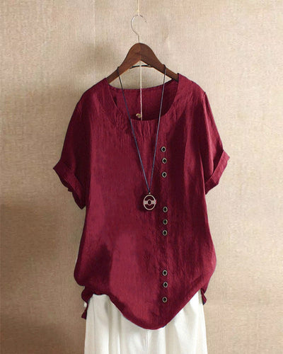Variant image for Colorful Women's Short Sleeve Blouse – Comfortable, Elegant Design-57
