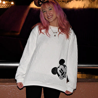 Linnea | Løs trøje med Mickey Mouse-print