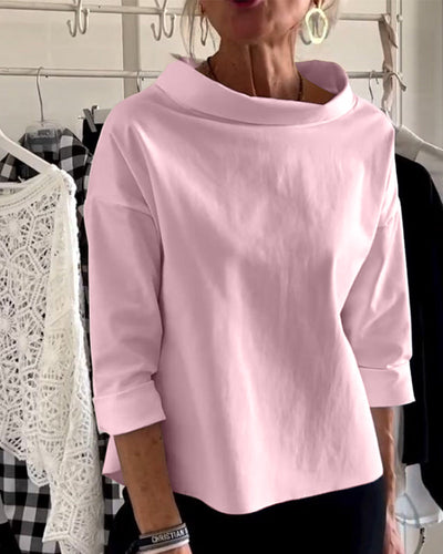 Variant image for Sofia Elegant Top til Kvinder – Åndbart Design, Høj Krave-19