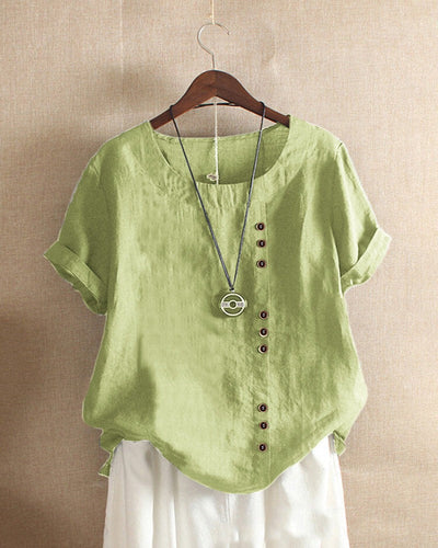 Variant image for Colorful Women's Short Sleeve Blouse – Comfortable, Elegant Design-49