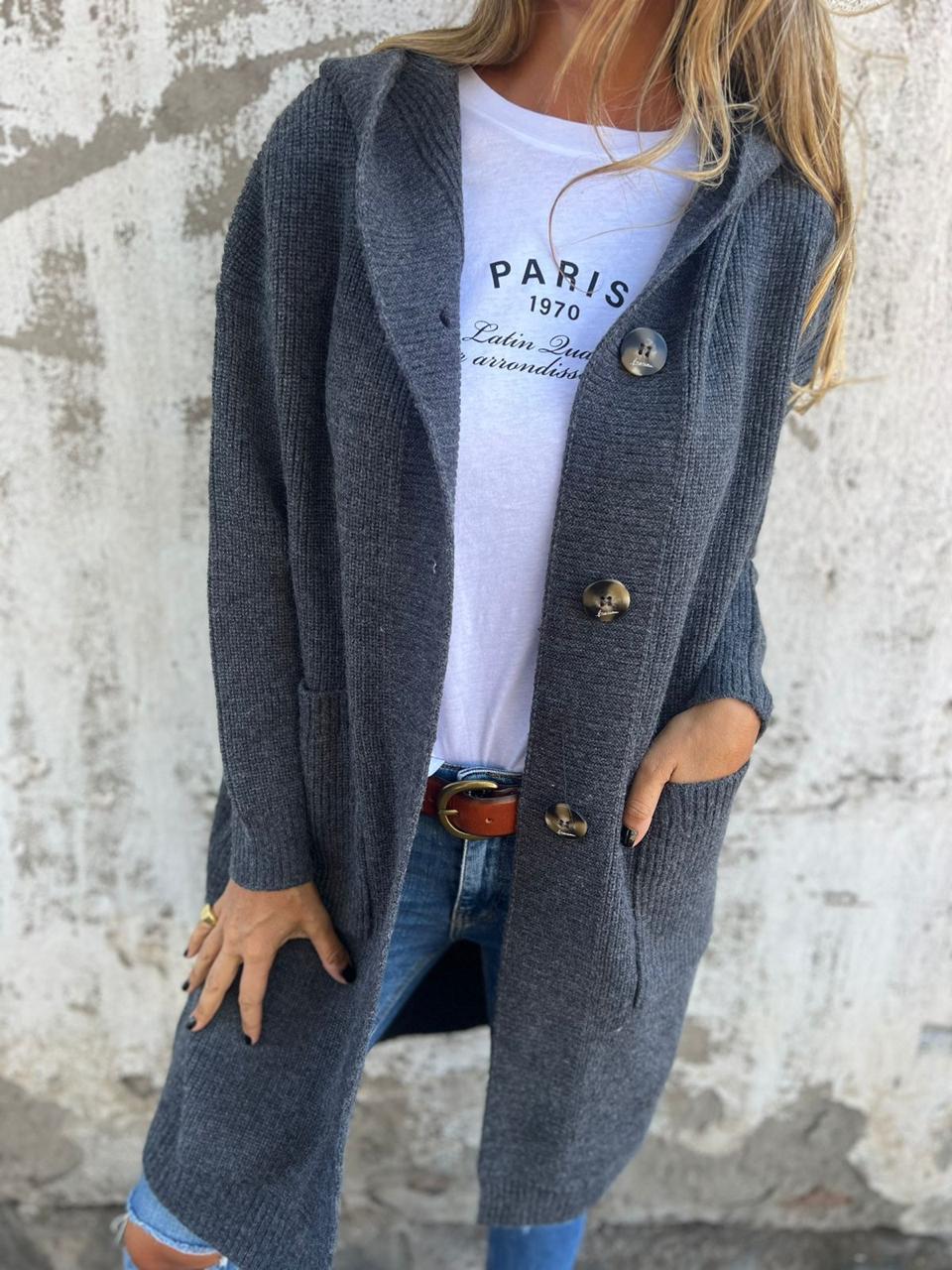 Emilia | Lang og behagelig cardigan