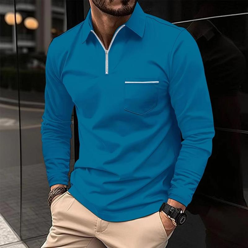 Bjarke | Moderigtig langærmet poloshirt