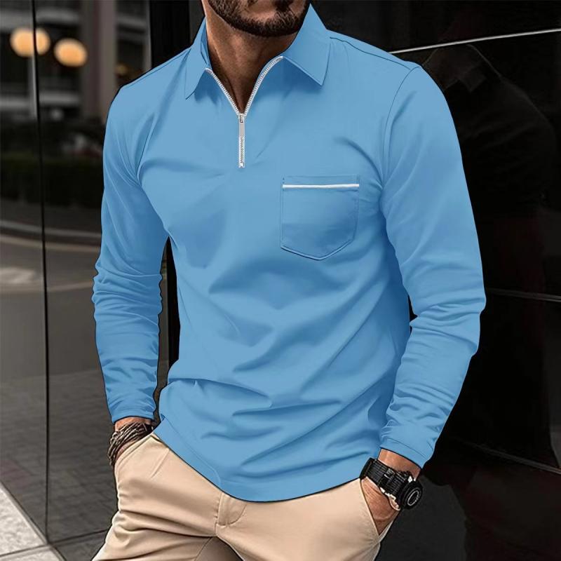 Bjarke | Moderigtig langærmet poloshirt