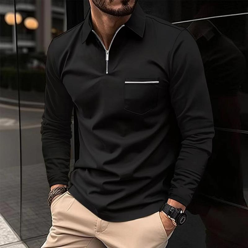 Bjarke | Moderigtig langærmet poloshirt