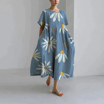 Variant image for Zyra | Blomsterprint Kjole – Elegant Casual Dress-56