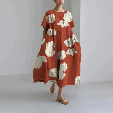 Variant image for Zyra | Blomsterprint Kjole – Elegant Casual Dress-49